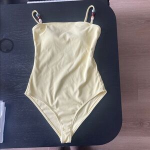 Yellow One-Piece Swimsuit